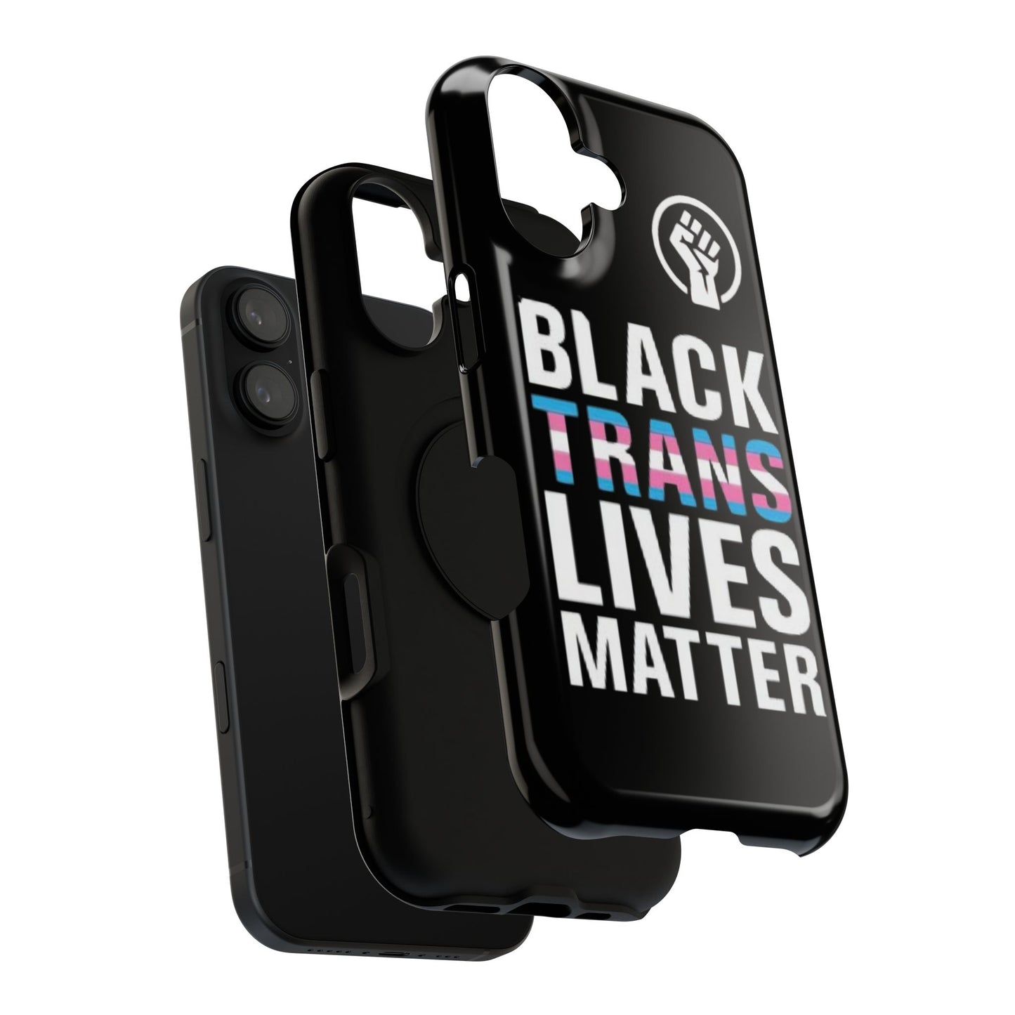 Impact-Resistant Phone Case — “Black Trans Lives Matter” Bold Activist Design