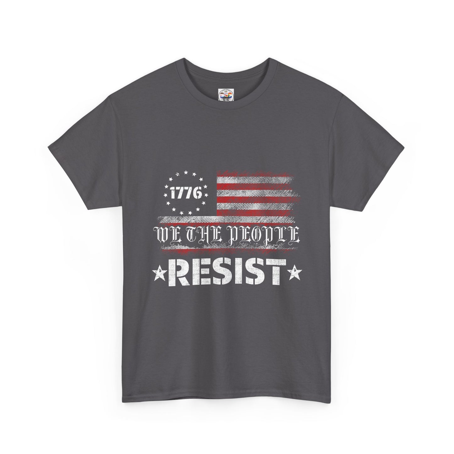 Resist 1776 Tee — 'We The People' Distressed American Flag T-Shirt