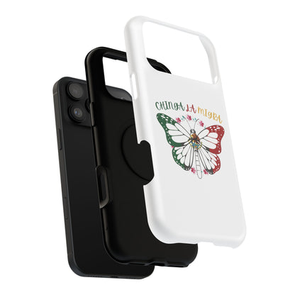 Phone Case — "Chinga La Migra" Mexican Flag Butterfly Impact-Resistant Case