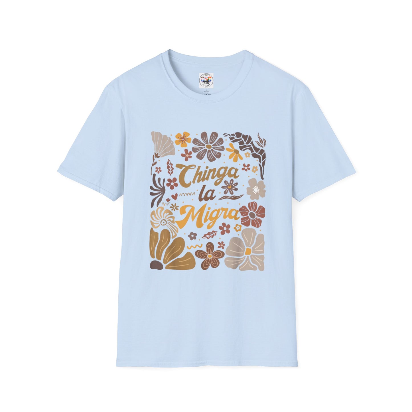 Retro Brown Floral Mexican Pride Tee