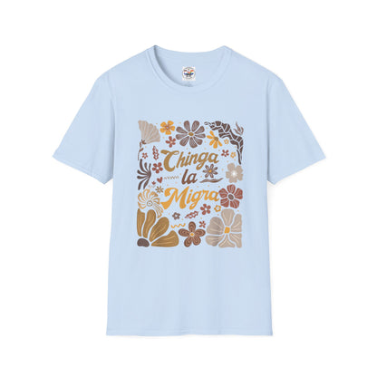 Retro Brown Floral Mexican Pride Tee