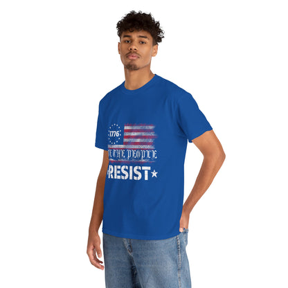 Resist 1776 Tee — 'We The People' Distressed American Flag T-Shirt