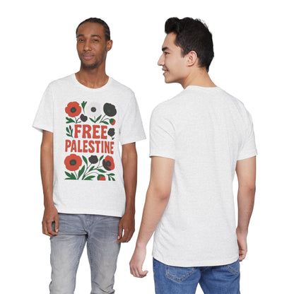 Free Palestine Floral Tee
