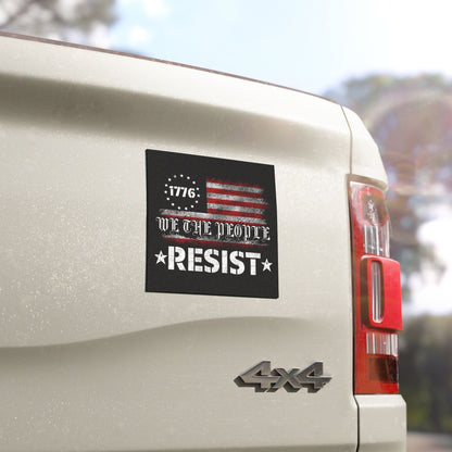 Car Magnet — "We The People 1776" Patriotic Resist American Flag Design
