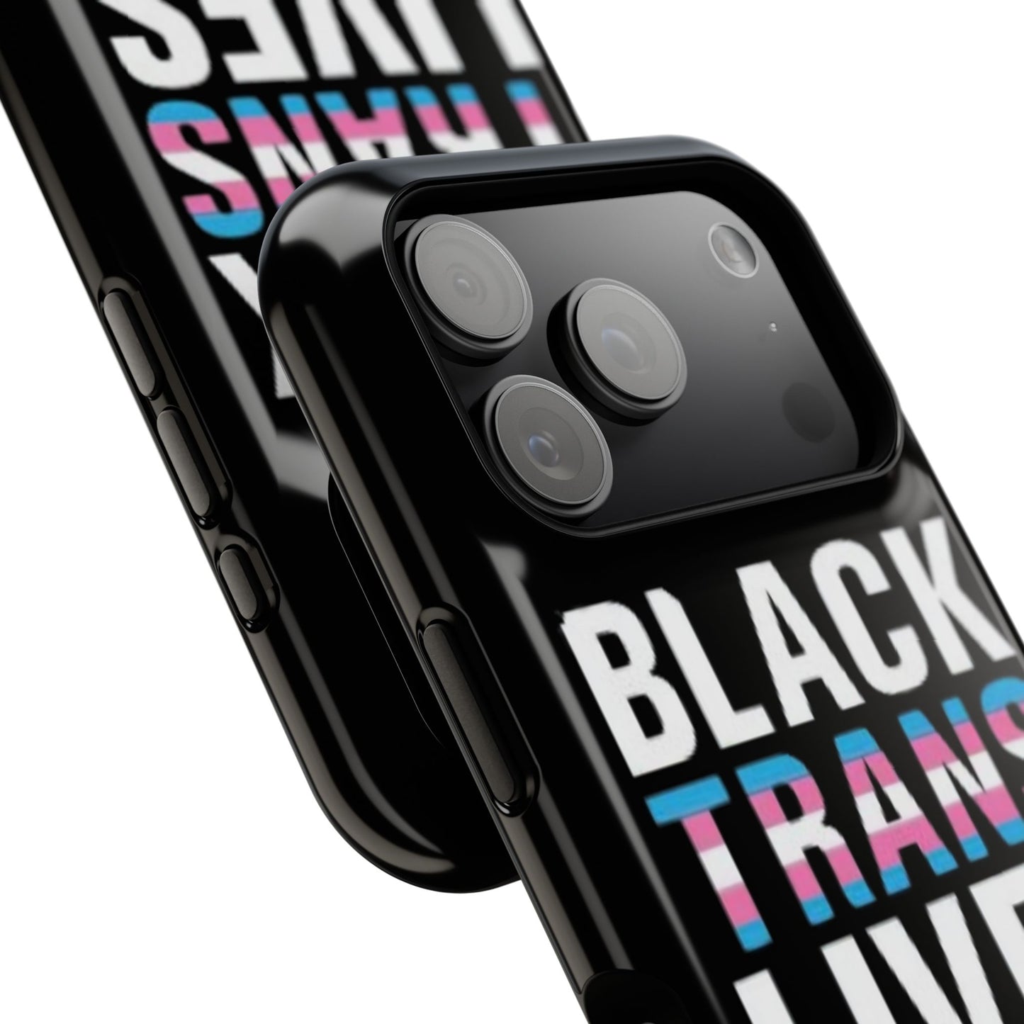 Impact-Resistant Phone Case — “Black Trans Lives Matter” Bold Activist Design