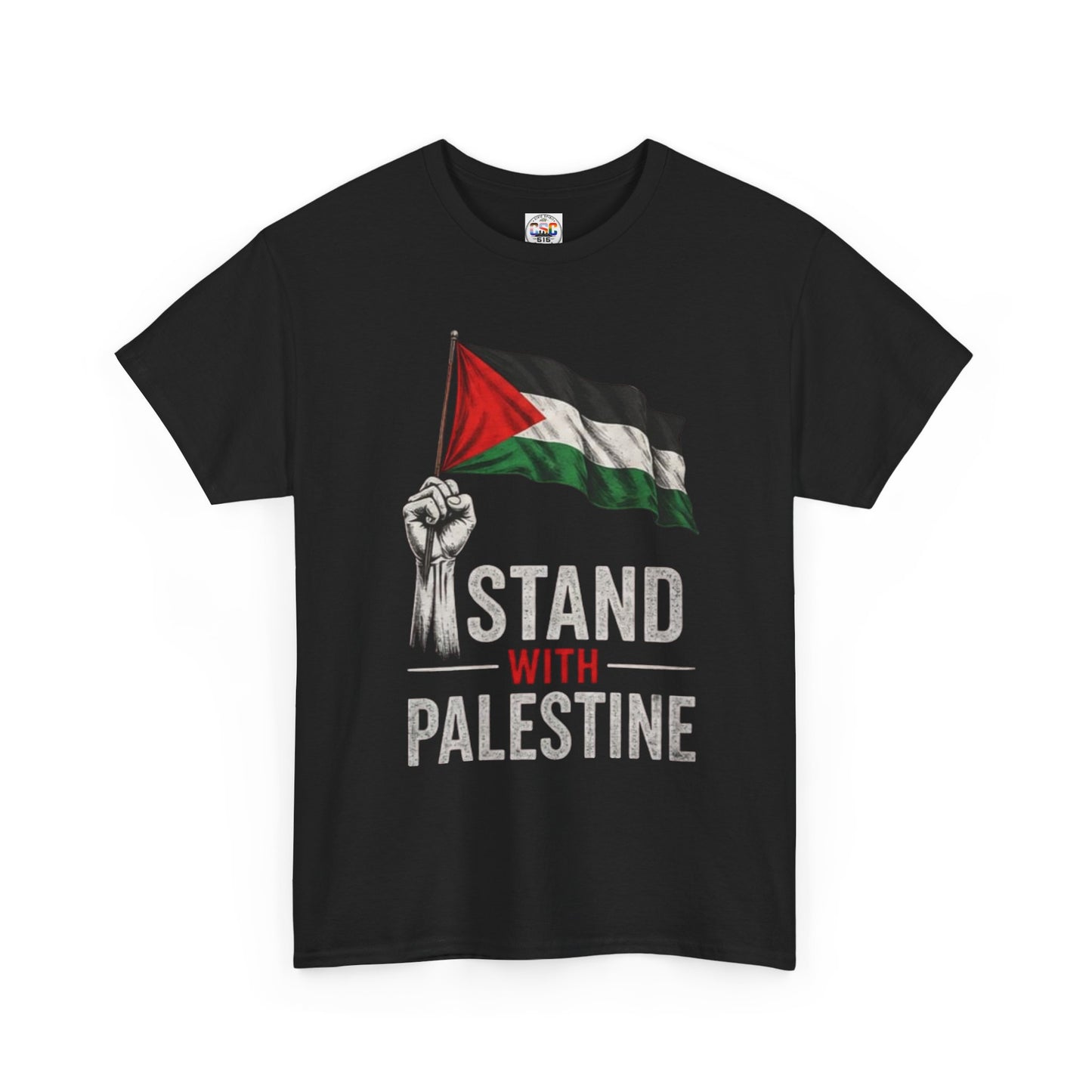 Stand With Palestine T-Shirt - Palestinian Flag Protest Tee