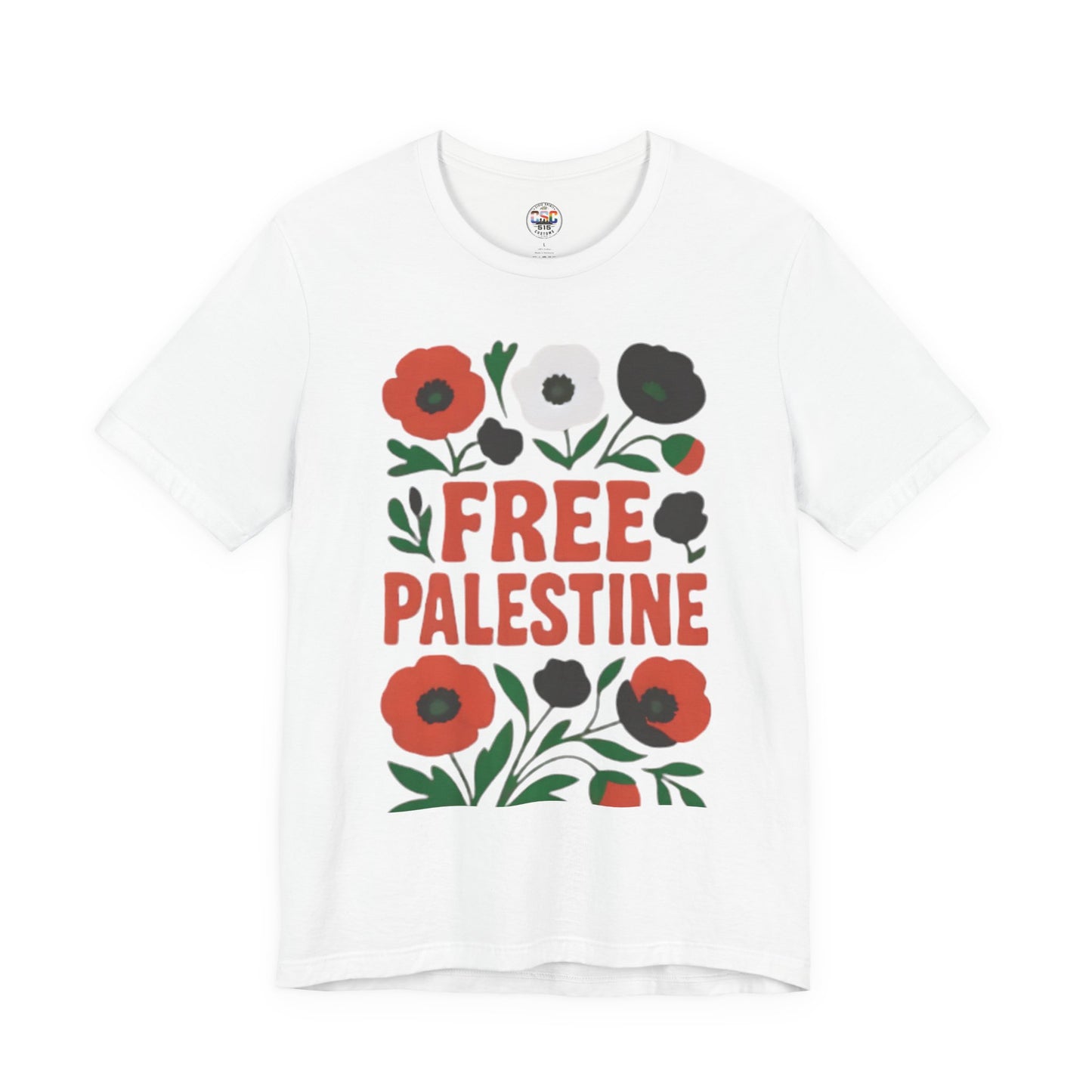 Free Palestine Floral Tee