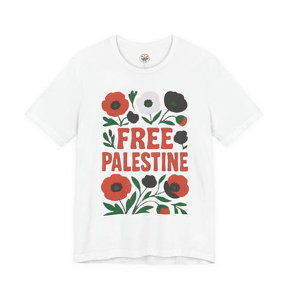 Free Palestine Floral Tee