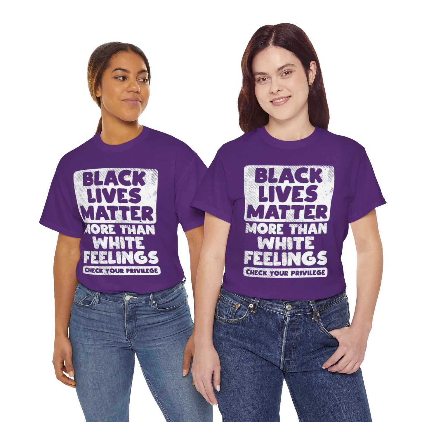 Black Lives Matter Graphic Tee — "More Than White Feelings" Social Justice T‑Shirt