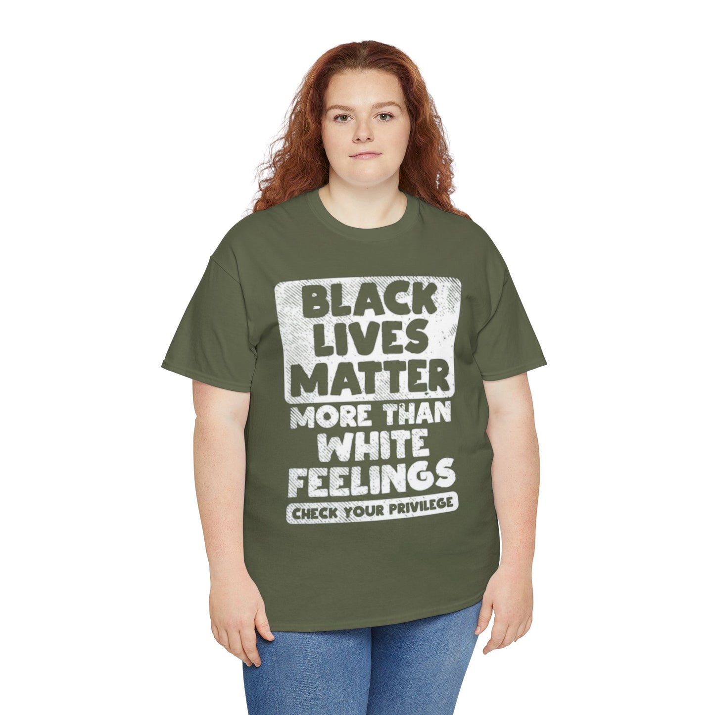 Black Lives Matter Graphic Tee — "More Than White Feelings" Social Justice T‑Shirt