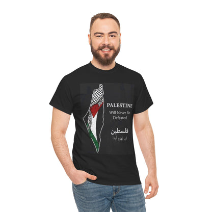 Palestine Will Never Be Defeated Tee
