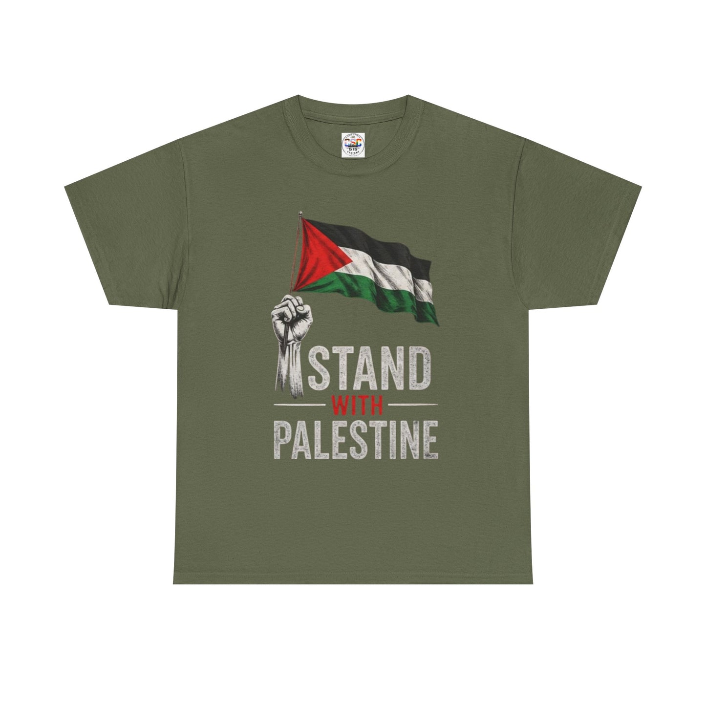 Stand With Palestine T-Shirt - Palestinian Flag Protest Tee