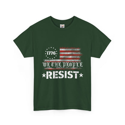 Resist 1776 Tee — 'We The People' Distressed American Flag T-Shirt