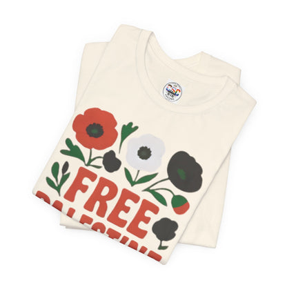 Free Palestine Floral Tee