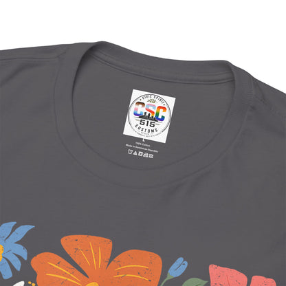 Floral 'Chinga La Migra' Tee - Colorful Latino Pride T-Shirt