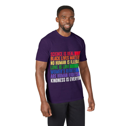 Equality Pride T-Shirt — "Science Is Real, Black Lives Matter" Rainbow Social Justice Tee