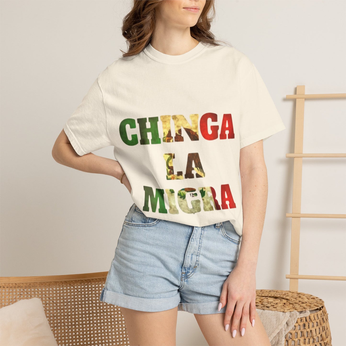 Chinga La Migra Graphic T-Shirt — Bold Mexican Pride Statement Tee