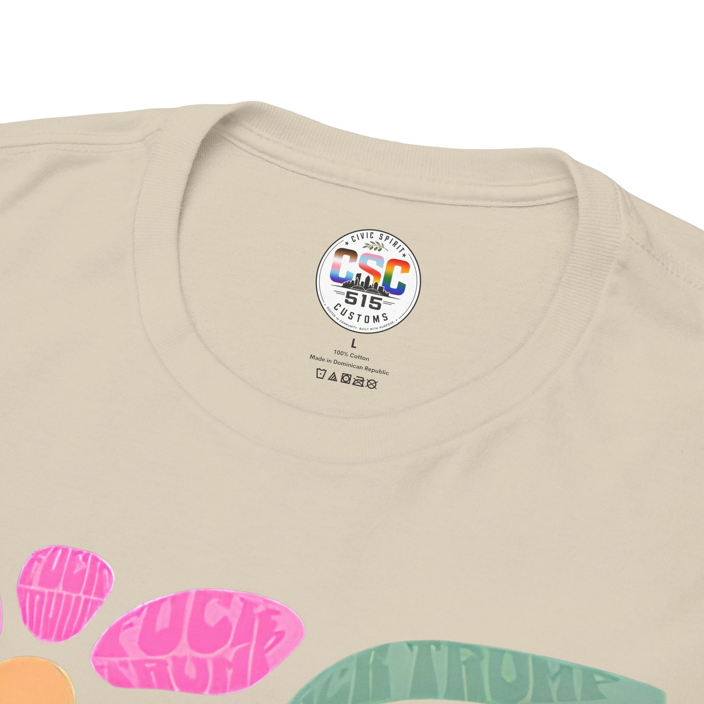 Retro Floral T-Shirt - Pink & Orange Vintage Flower Graphic Tee