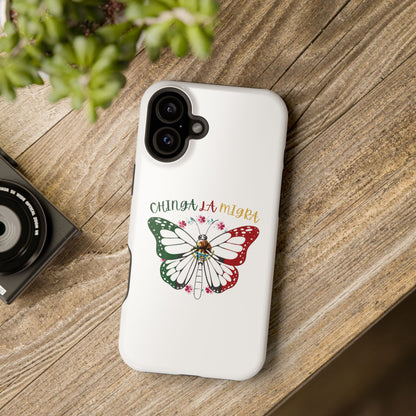 Phone Case — "Chinga La Migra" Mexican Flag Butterfly Impact-Resistant Case
