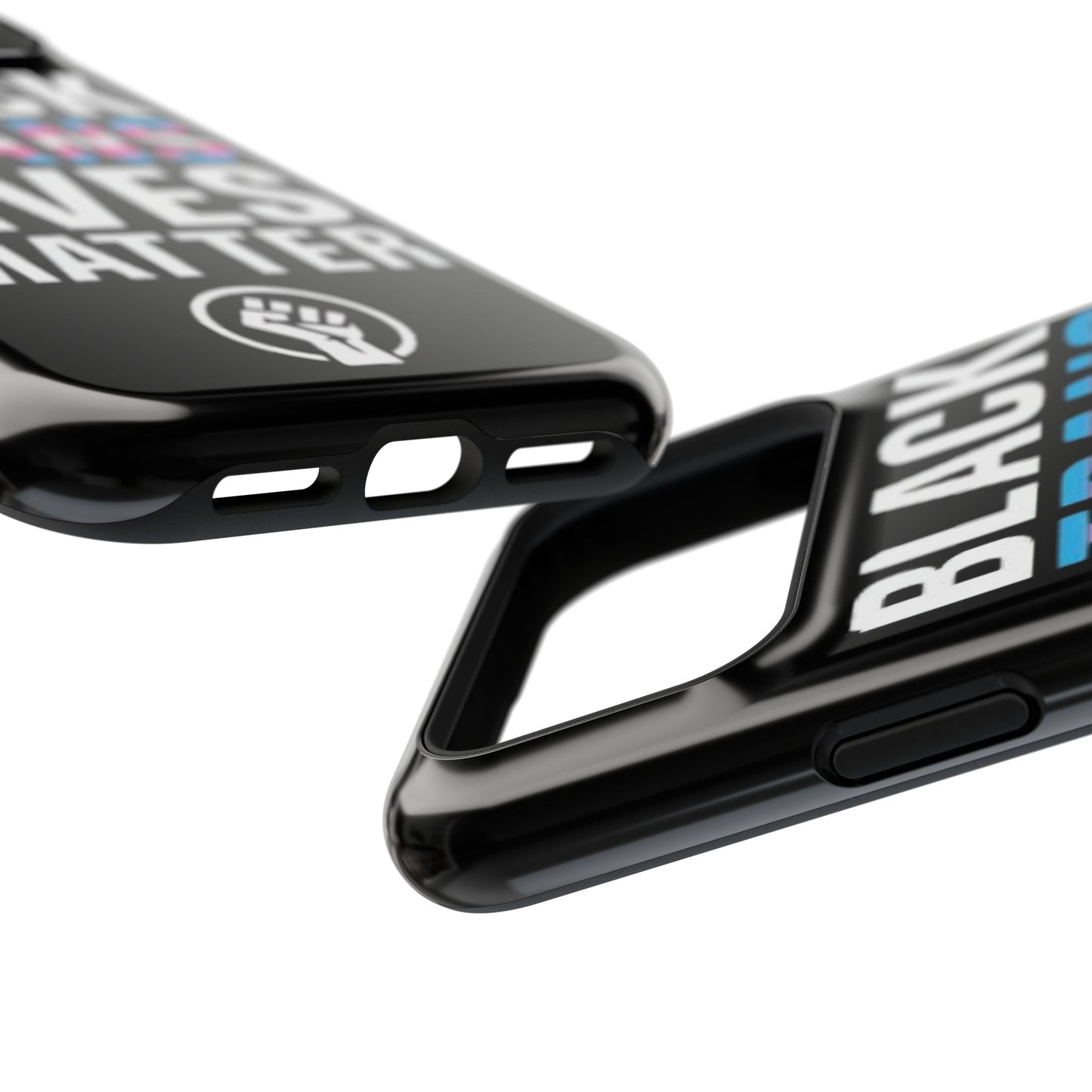 Impact-Resistant Phone Case — “Black Trans Lives Matter” Bold Activist Design