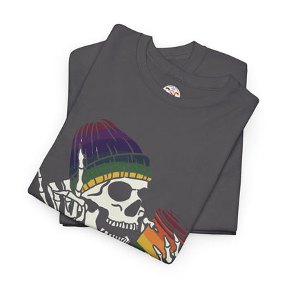 Skull Coffee Tee — "Stay woke, Stay caffeinated, Stay resilient" Graphic T-Shirt