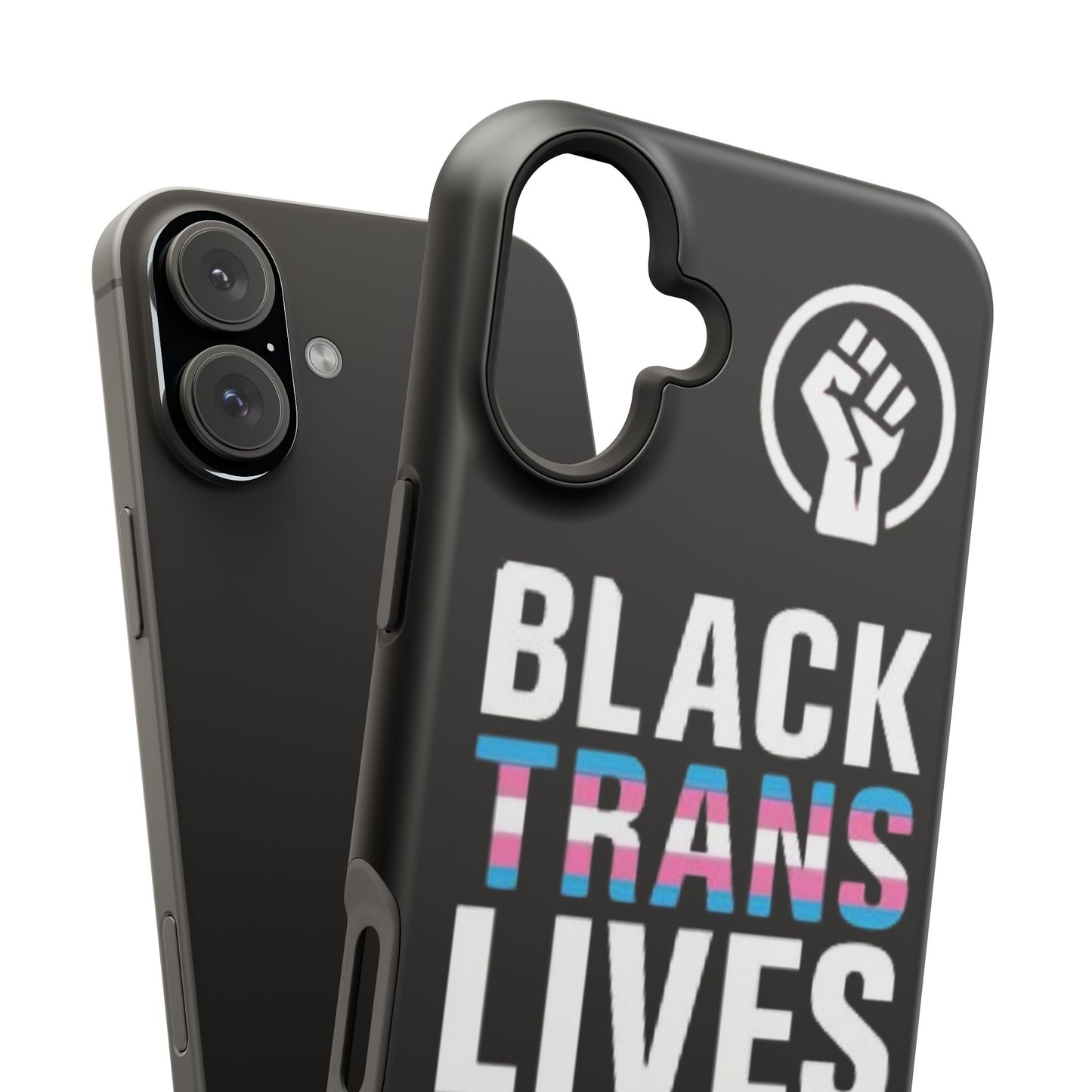 Impact-Resistant Phone Case — “Black Trans Lives Matter” Bold Activist Design