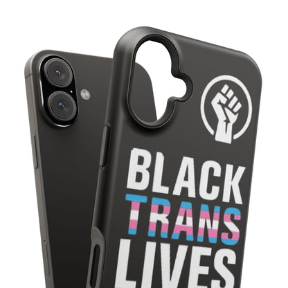 Impact-Resistant Phone Case — “Black Trans Lives Matter” Bold Activist Design
