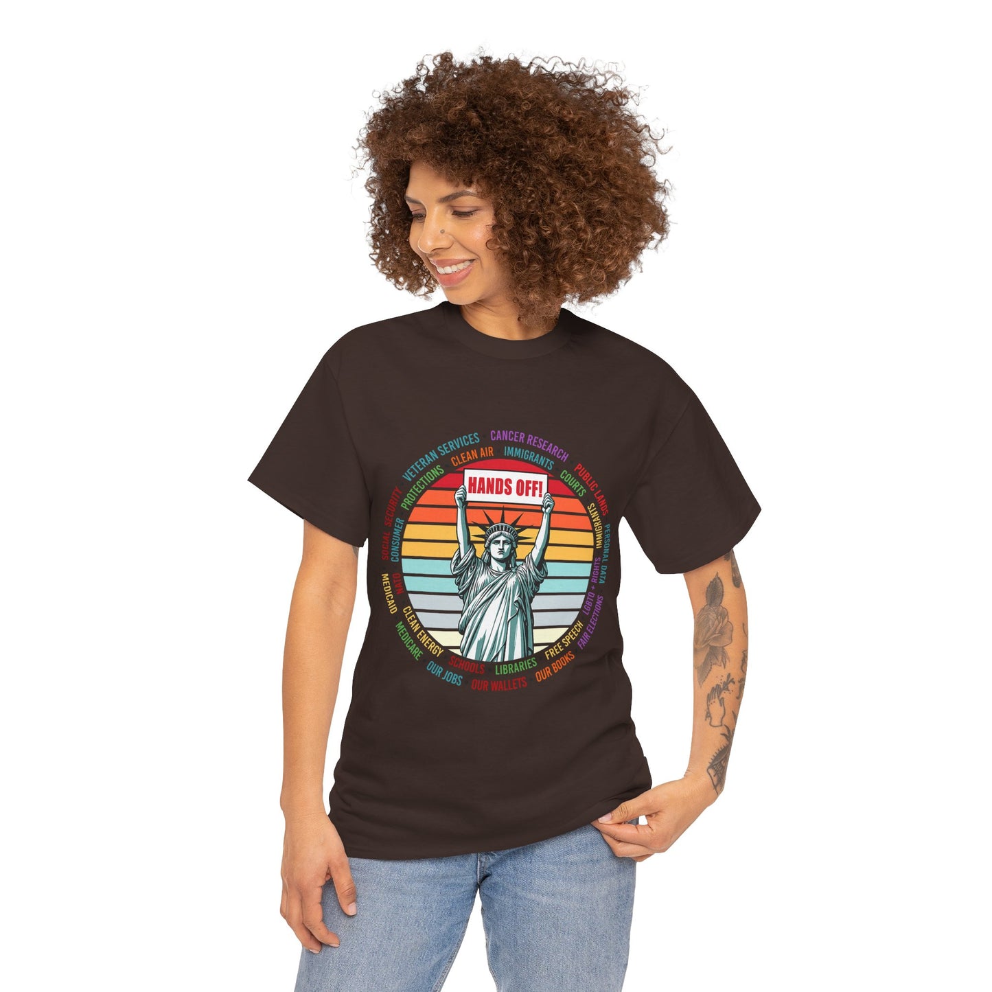 Statue of Liberty "Hands Off!" Tee