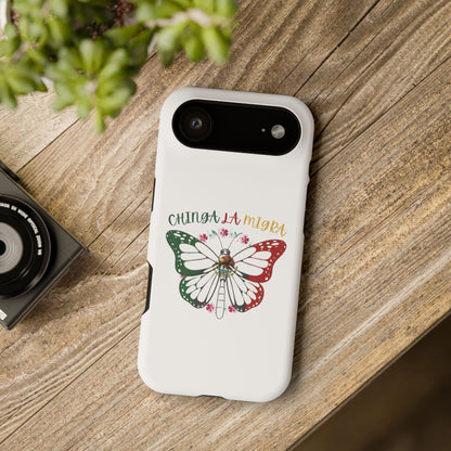 Phone Case — "Chinga La Migra" Mexican Flag Butterfly Impact-Resistant Case