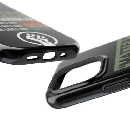 Impact-Resistant Phone Case — "Matter is the Minimum: Black Lives Are Worthy, Beloved, Needed"