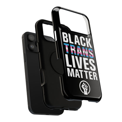 Impact-Resistant Phone Case — “Black Trans Lives Matter” Bold Activist Design