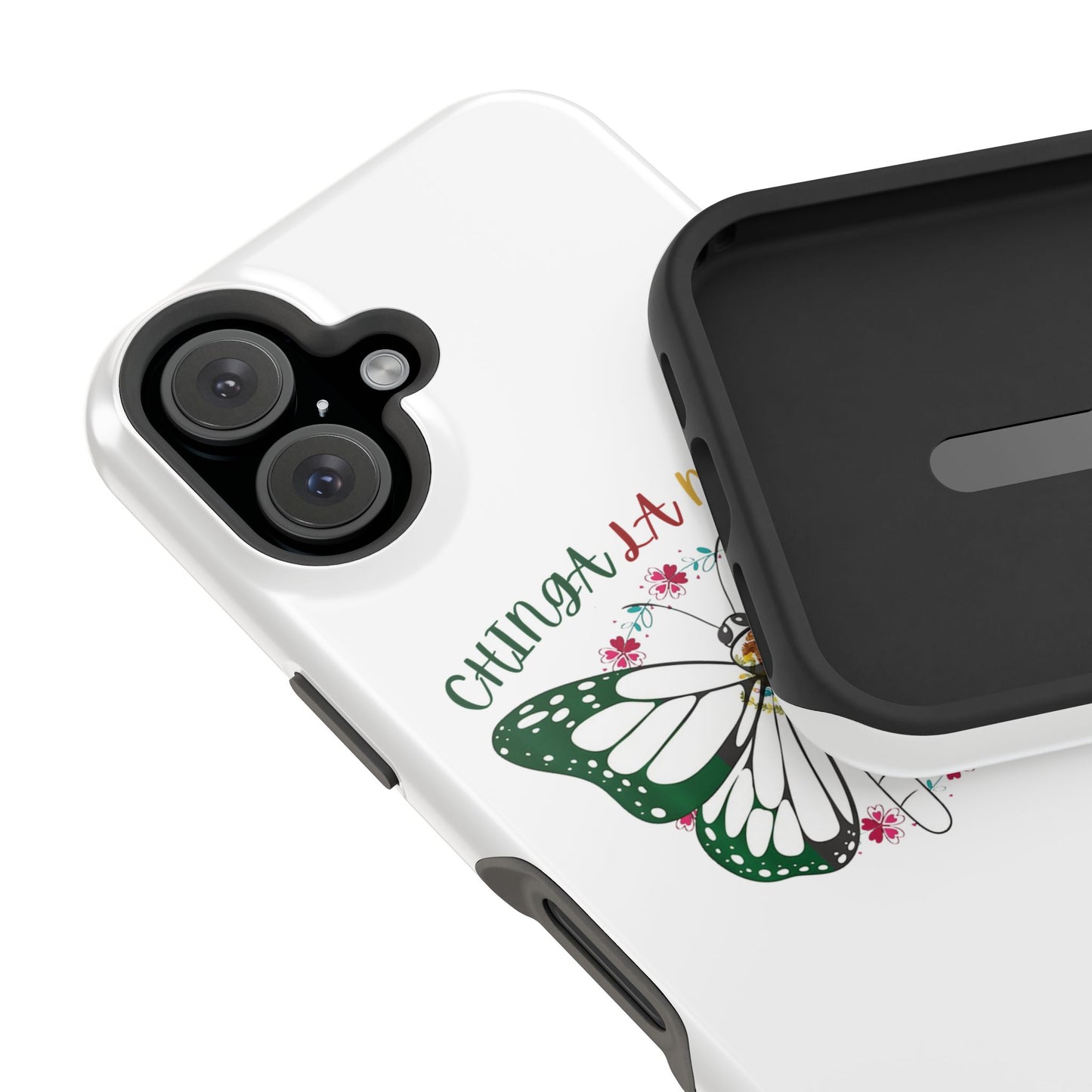 Phone Case — "Chinga La Migra" Mexican Flag Butterfly Impact-Resistant Case