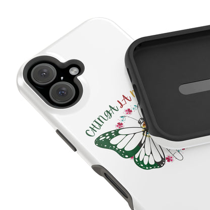 Phone Case — "Chinga La Migra" Mexican Flag Butterfly Impact-Resistant Case