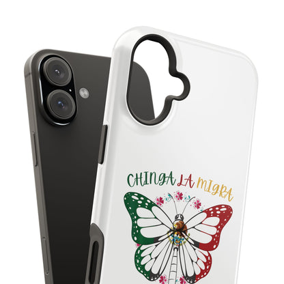 Phone Case — "Chinga La Migra" Mexican Flag Butterfly Impact-Resistant Case