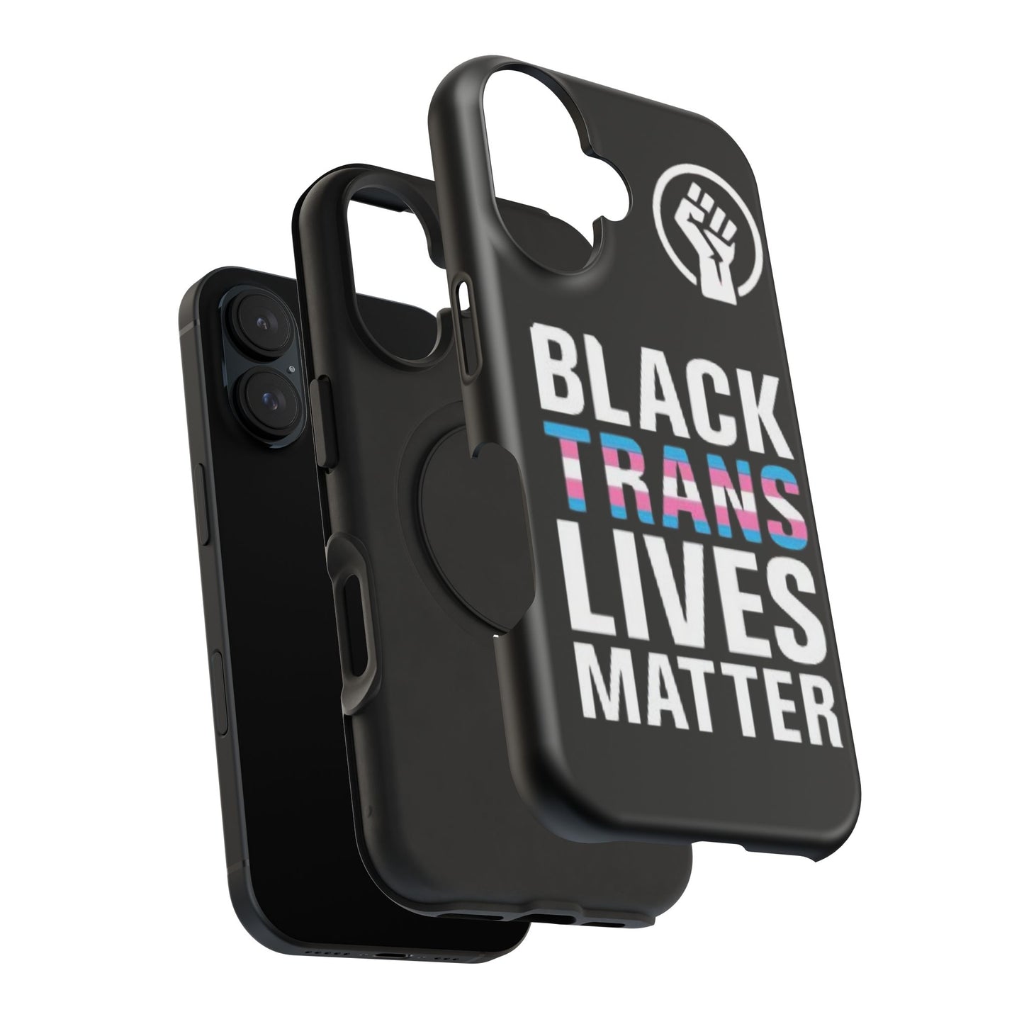 Impact-Resistant Phone Case — “Black Trans Lives Matter” Bold Activist Design