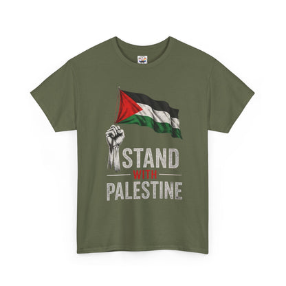 Stand With Palestine T-Shirt - Palestinian Flag Protest Tee