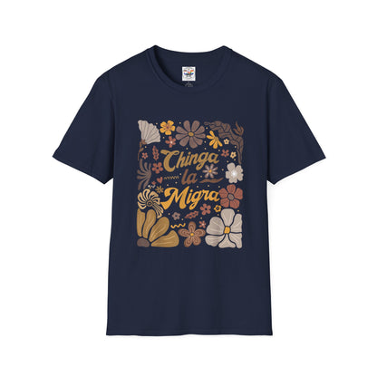 Retro Brown Floral Mexican Pride Tee