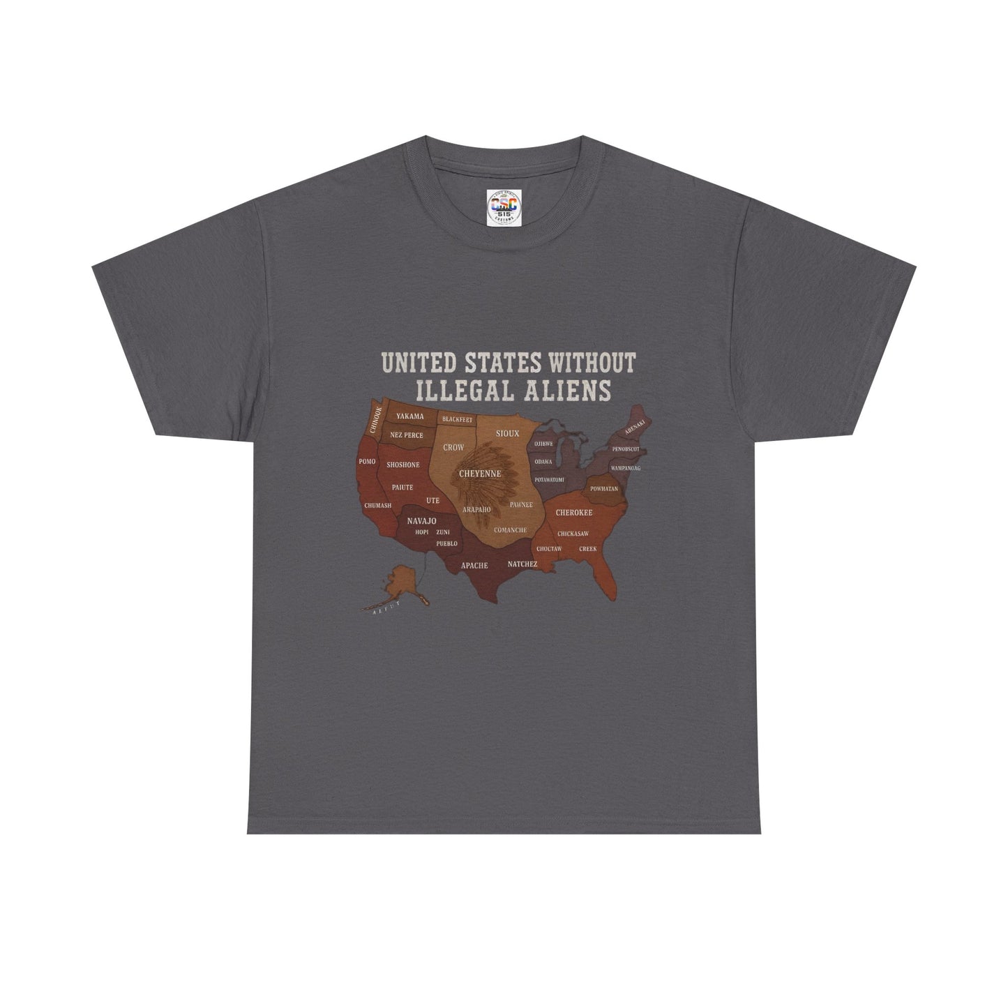 “United States Without Illegal Aliens” Political Graphic T-Shirt