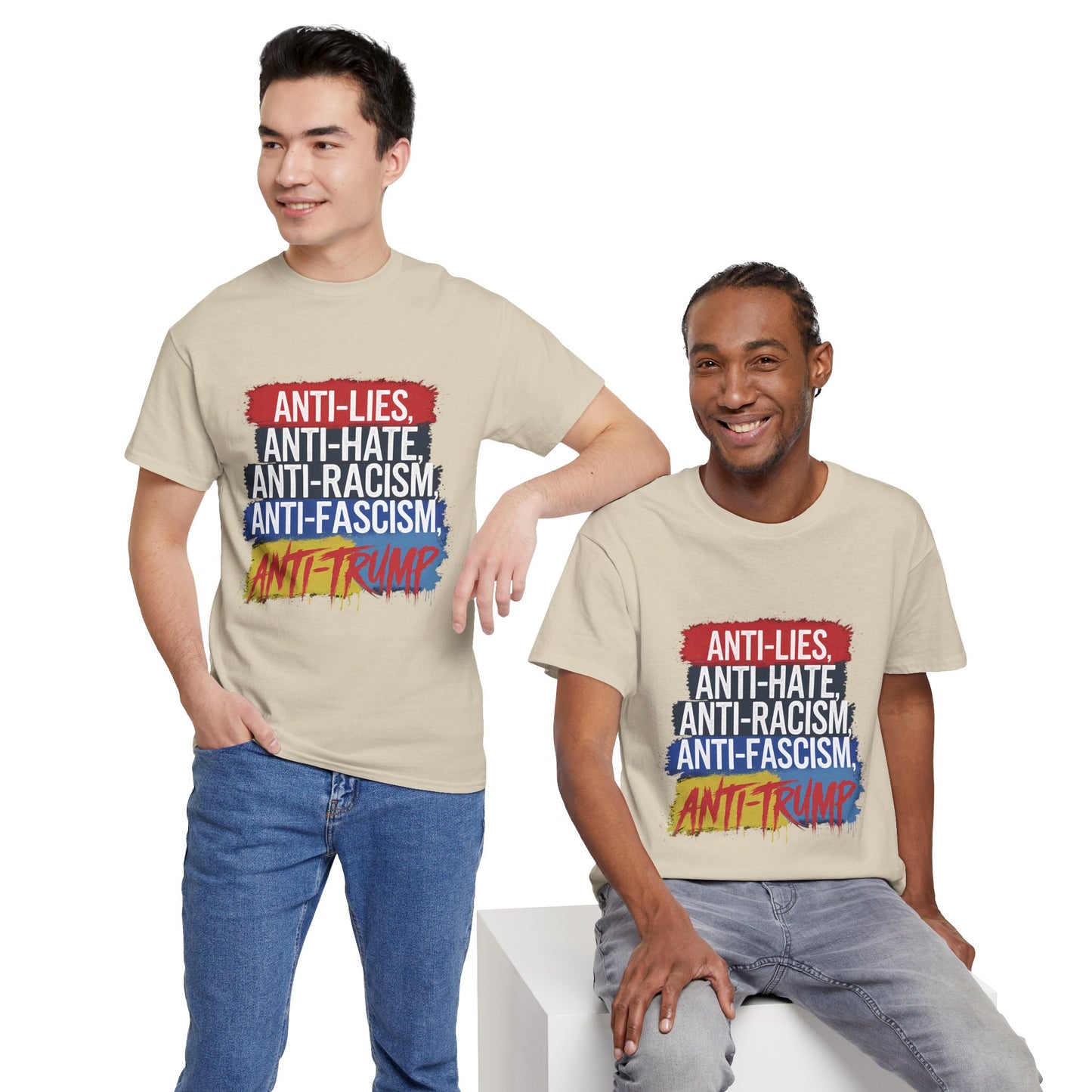 Anti-Lies Anti-Hate Anti-Racism Anti-Fascism Anti-Trump T-Shirt