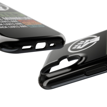 Impact-Resistant Phone Case — "Matter is the Minimum: Black Lives Are Worthy, Beloved, Needed"