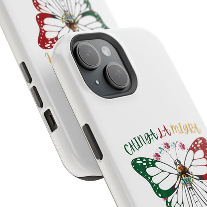 Phone Case — "Chinga La Migra" Mexican Flag Butterfly Impact-Resistant Case