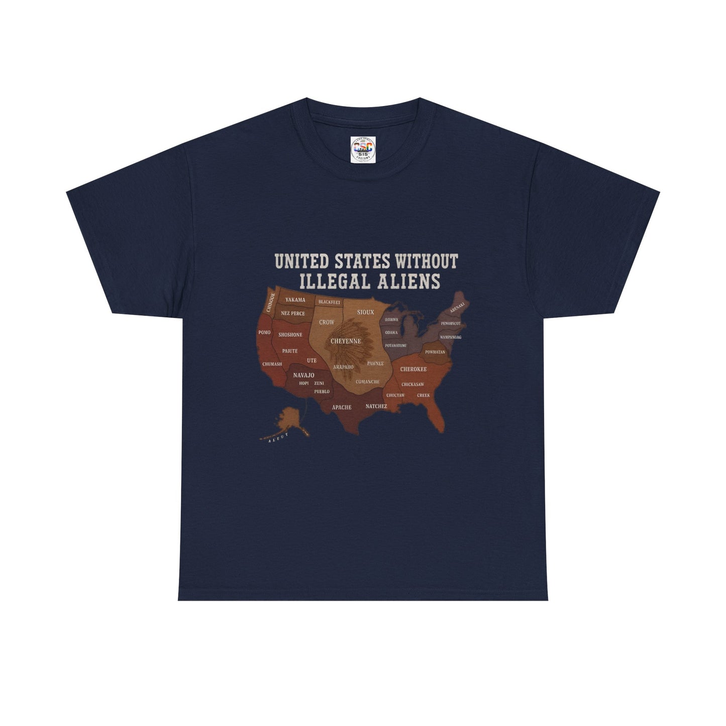 “United States Without Illegal Aliens” Political Graphic T-Shirt