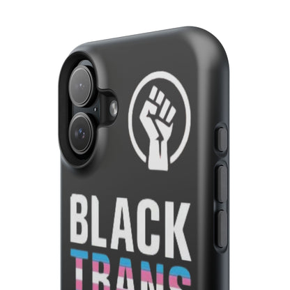 Impact-Resistant Phone Case — “Black Trans Lives Matter” Bold Activist Design
