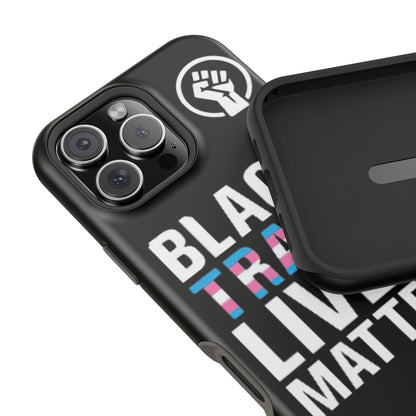 Impact-Resistant Phone Case — “Black Trans Lives Matter” Bold Activist Design