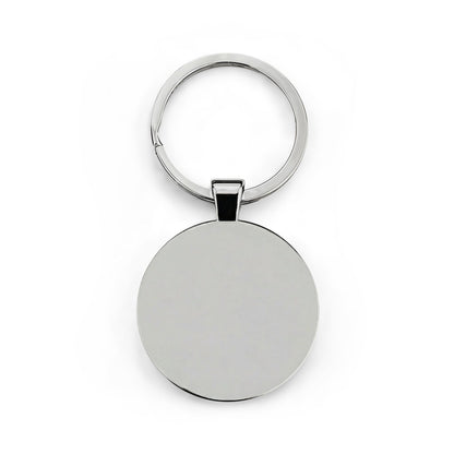 Palestine Watermelon Floral Round Stainless Steel Keychain