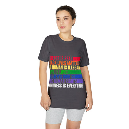 Equality Pride T-Shirt — "Science Is Real, Black Lives Matter" Rainbow Social Justice Tee