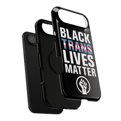 Impact-Resistant Phone Case — “Black Trans Lives Matter” Bold Activist Design