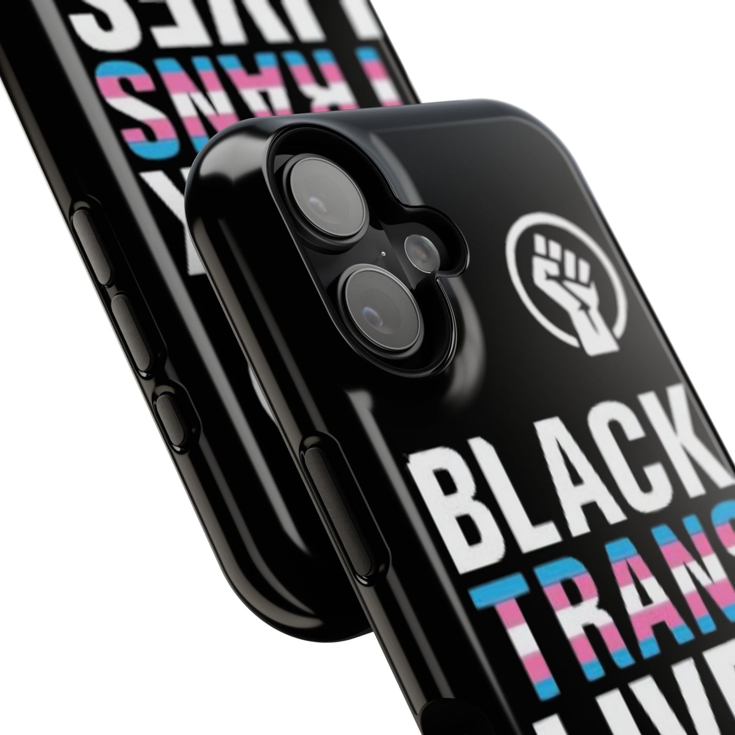 Impact-Resistant Phone Case — “Black Trans Lives Matter” Bold Activist Design