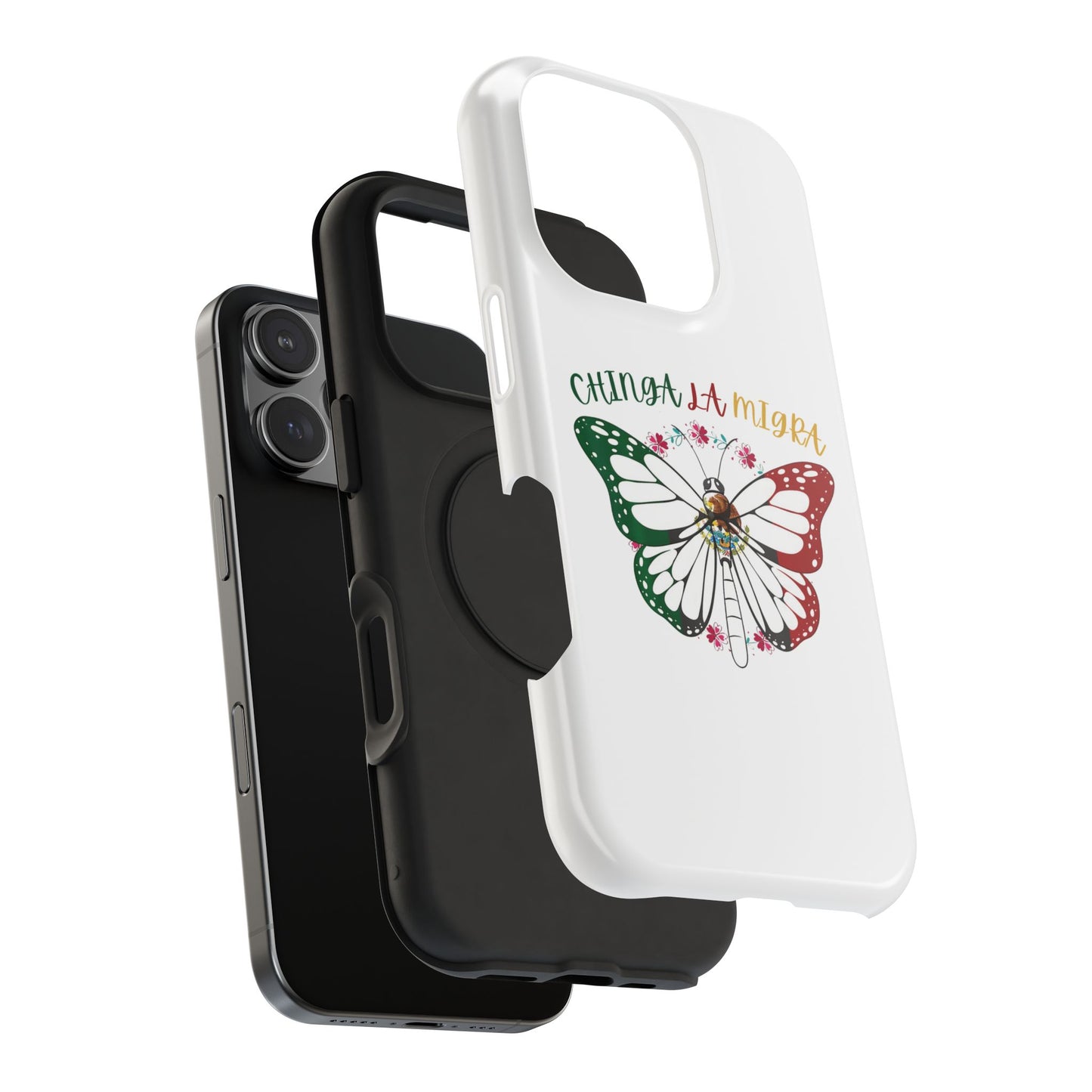 Phone Case — "Chinga La Migra" Mexican Flag Butterfly Impact-Resistant Case