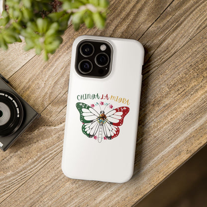 Phone Case — "Chinga La Migra" Mexican Flag Butterfly Impact-Resistant Case